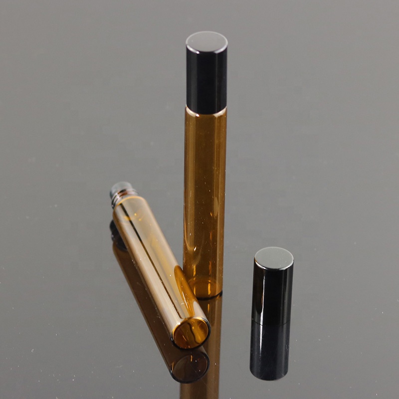 Ready to ship factory supply 10ml slim roller ball bottle glass roll on bottle (NRB12-10R)