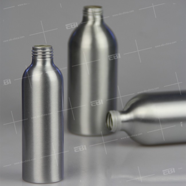Ready to ship luxury empty aluminum cosmetic bottle