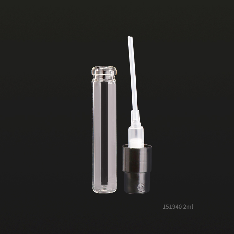 Ready to ship mini 2ml vial sprayer sample perfume glass bottles for sales
