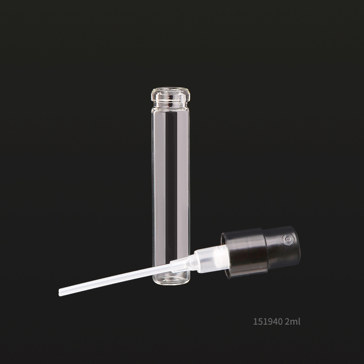Ready to ship mini 2ml vial sprayer sample perfume glass bottles for sales