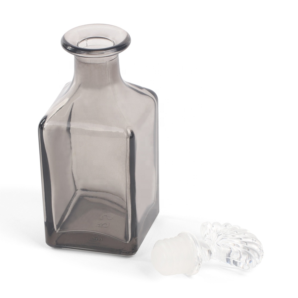 Rectangle Square Shaped 150ml 5oz Colored Room Fragrance Reed Diffuser Glass Bottle