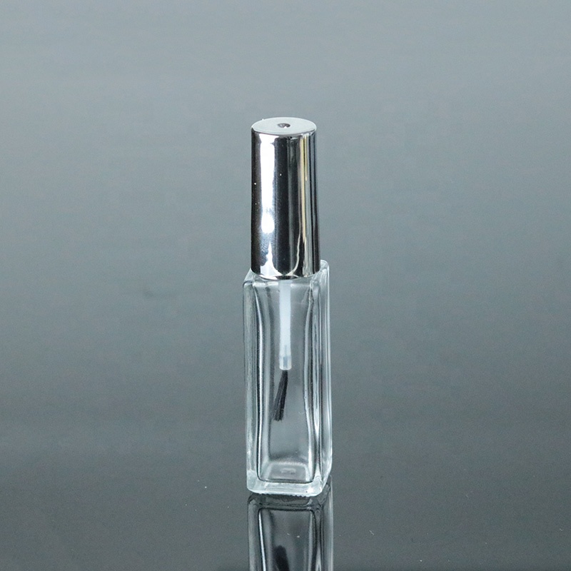 Rectangular shape 5ml 10ml 15ml new fashion empty glass bottle for nail polish (NG02)