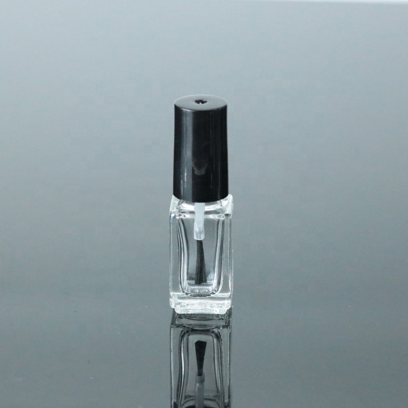 Rectangular shape 5ml 10ml 15ml new fashion empty glass bottle for nail polish (NG02)