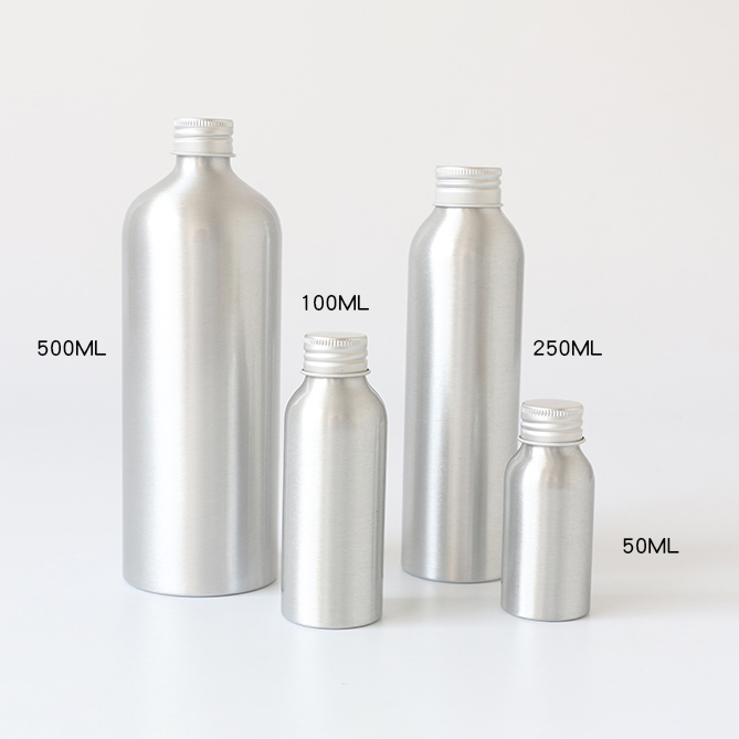 Recyclable 250ml 500ml metal stainless steel aluminum spray bottle for sanitizer cleaner shampoo personal care product