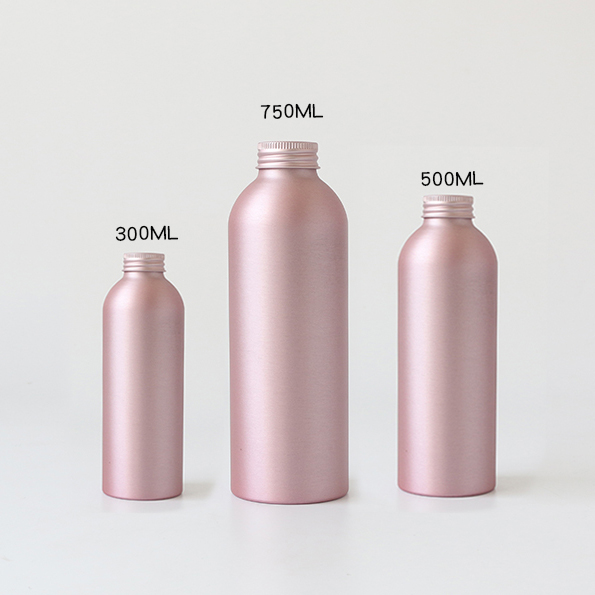 Recyclable 250ml 500ml metal stainless steel aluminum spray bottle for sanitizer cleaner shampoo personal care product