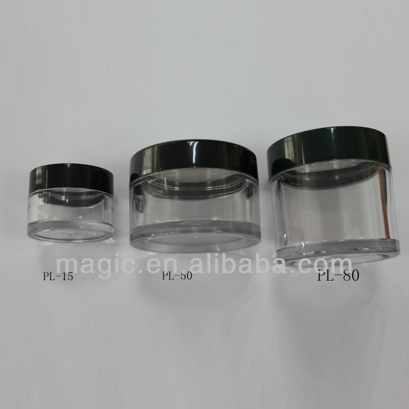 Recyclable Clear PETG Cream Jars PETG Cosmetic packaging