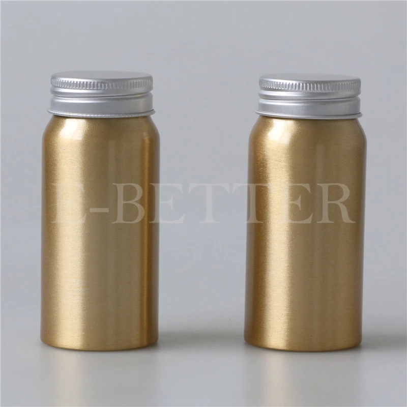 Recyclable anti aging packaging100ml 150ml pharmaceutical aluminum bottle for medicine pill syrup herbal supplement