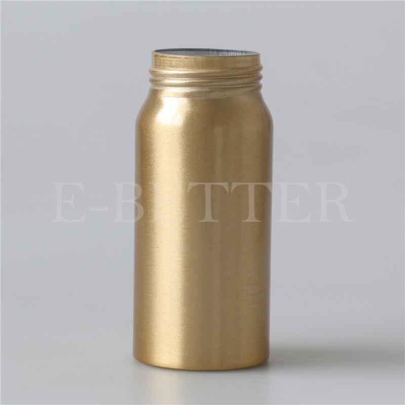 Recyclable anti aging packaging100ml 150ml pharmaceutical aluminum bottle for medicine pill syrup herbal supplement