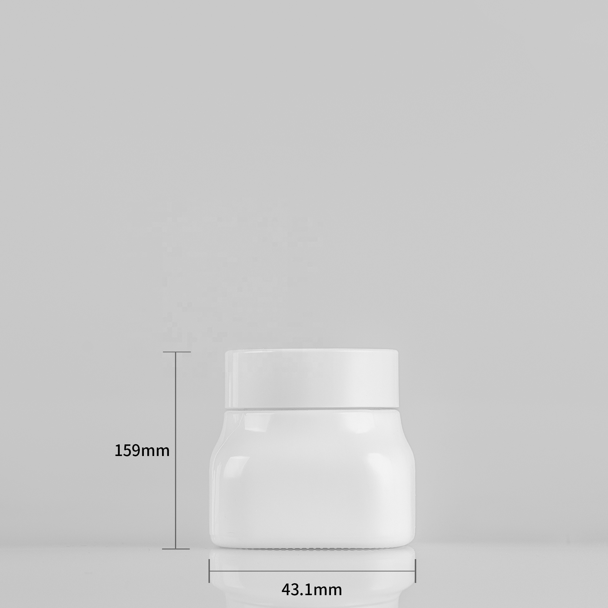 Recyclable bottles cosmetics skincare packaging opal glass bottle container