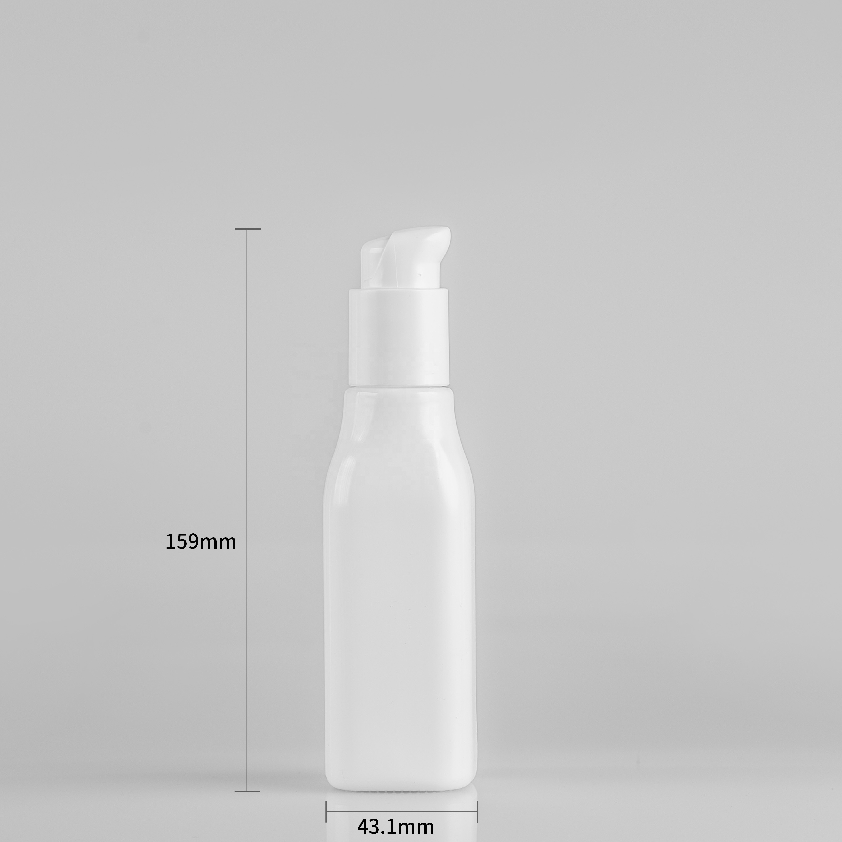 Recyclable bottles cosmetics skincare packaging opal glass bottle container