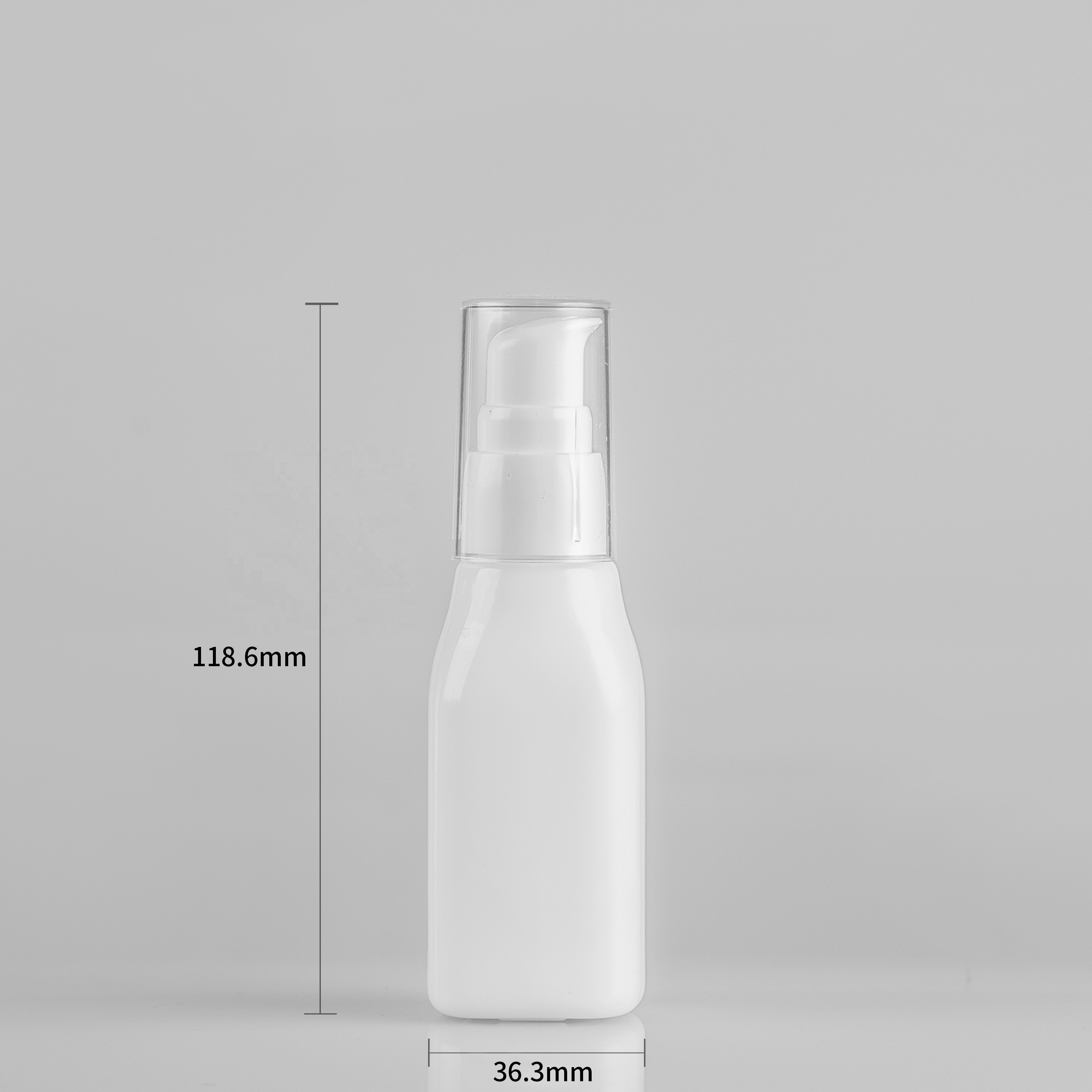 Recyclable bottles cosmetics skincare packaging opal glass bottle container
