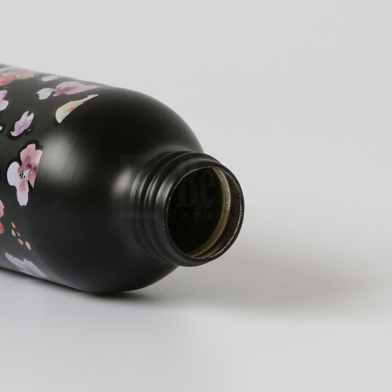 Recyclable luxury packaging 100ml 200ml 250ml thick wall aluminum cosmetic small pump bottle and canister