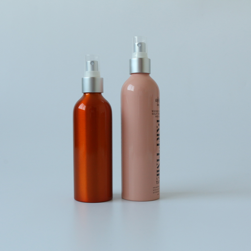 Recyclable metal material aluminum spray bottle 2oz 4oz 6oz 8oz for skincare water cosmetic products