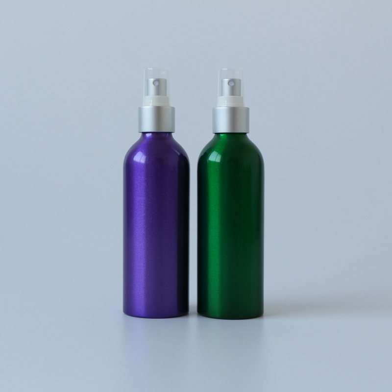 Recyclable metal material aluminum spray bottle 2oz 4oz 6oz 8oz for skincare water cosmetic products