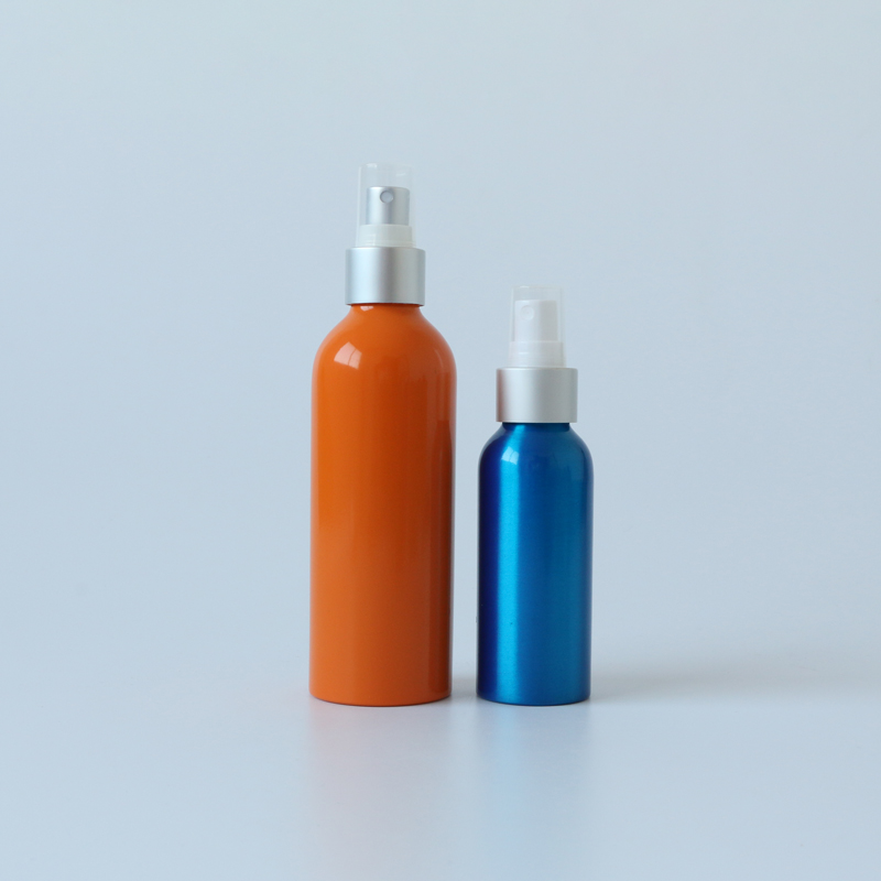 Recyclable metal material aluminum spray bottle 2oz 4oz 6oz 8oz for skincare water cosmetic products