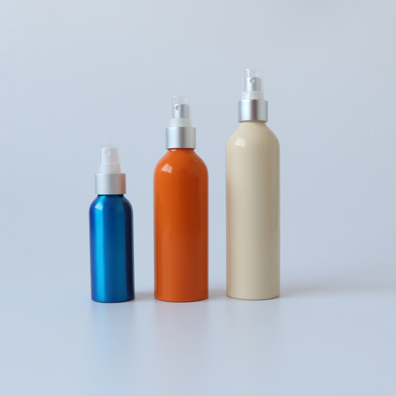 Recyclable metal material aluminum spray bottle 2oz 4oz 6oz 8oz for skincare water cosmetic products