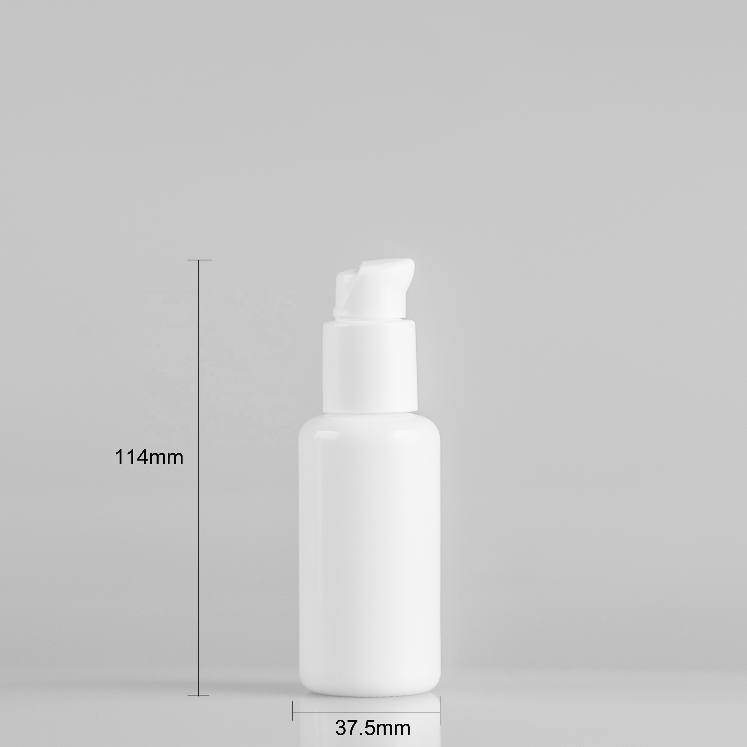 Recyclable packaging 40ml opal glass bottle for serum and toner packaging