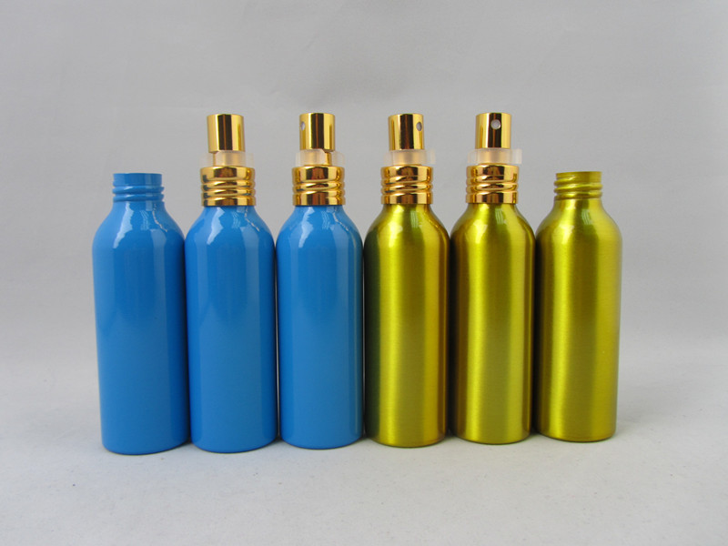 Recyclable refill face spray aluminum bottle
