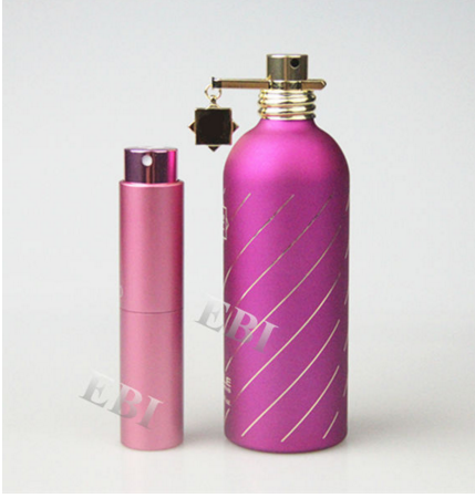 Recyclable refill face spray aluminum bottle