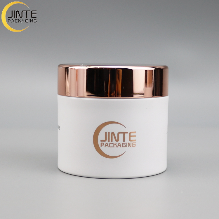 Recycle Cosmetic Container Packaging Jar Rose Gold Lid 2oz Jar Body Scrub Jars