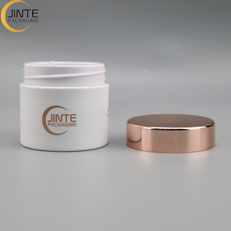Recycle Cosmetic Container Packaging Jar Rose Gold Lid 2oz Jar Body Scrub Jars