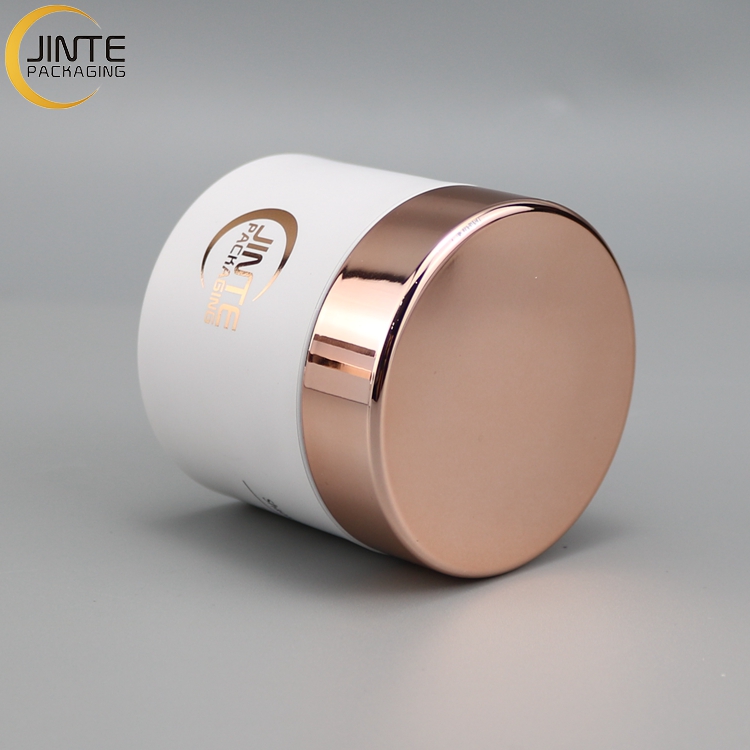 Recycle Cosmetic Container Packaging Jar Rose Gold Lid 2oz Jar Body Scrub Jars