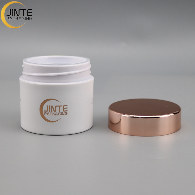 Recycle Cosmetic Container Packaging Jar Rose Gold Lid 2oz Jar Body Scrub Jars