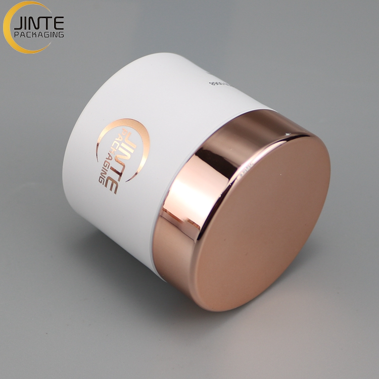 Recycle Cosmetic Container Packaging Jar Rose Gold Lid 2oz Jar Body Scrub Jars