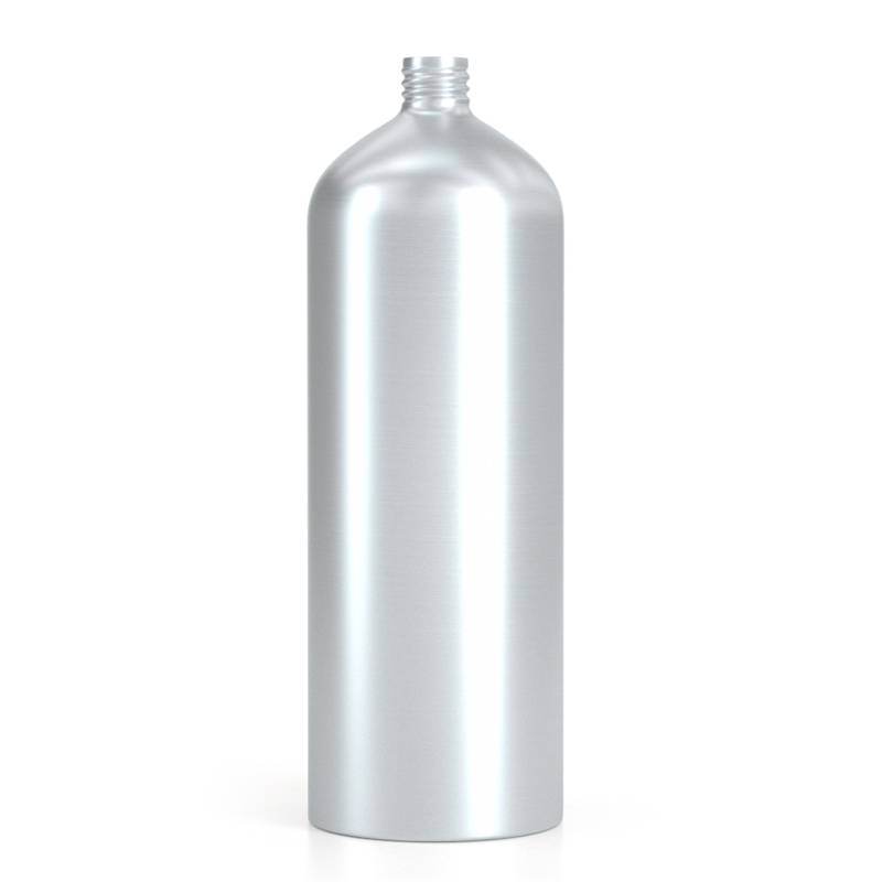 Recycle custom empty 30ml-1L hotel cosmetic Aluminum shampoo screw pump spray bottle