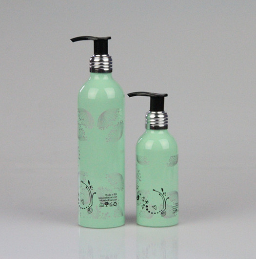 Recycle custom empty 30ml-1L hotel cosmetic Aluminum shampoo screw pump spray bottle