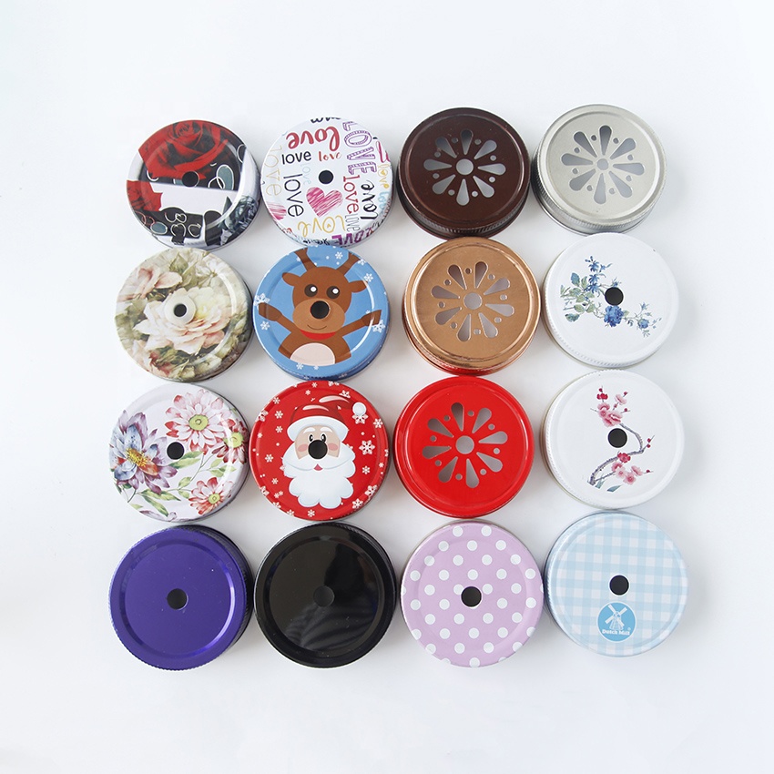 Recycled 16oz 480ml clear empty ice cold drink glass mason jar with handle glass beer mug with cap