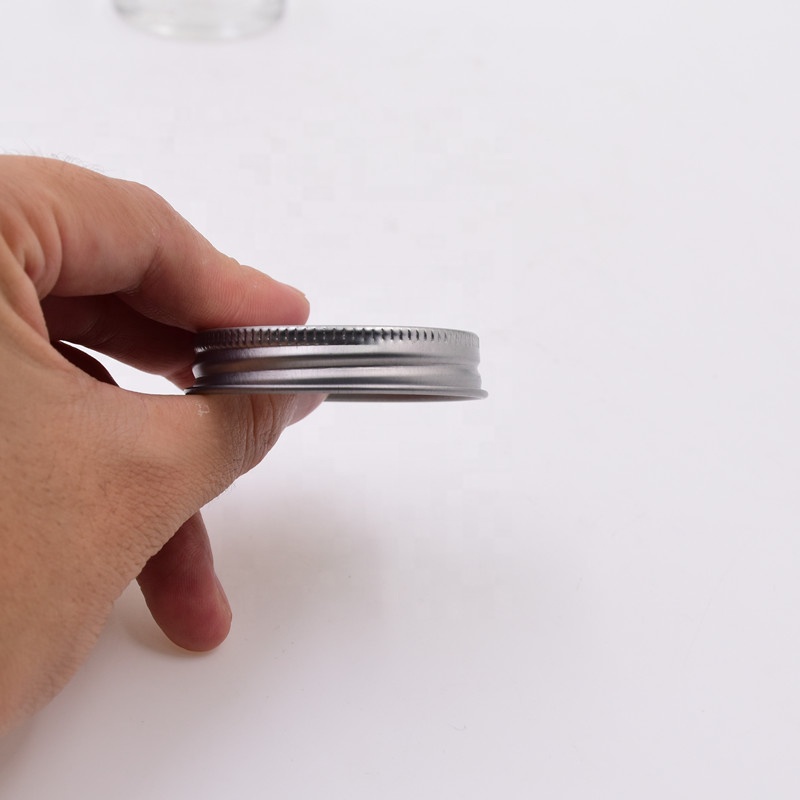 Recycled 40ml 100ml 120ml clear glass jar with screw top lid decorative mason jars food packaging bottles honey bottle with lids