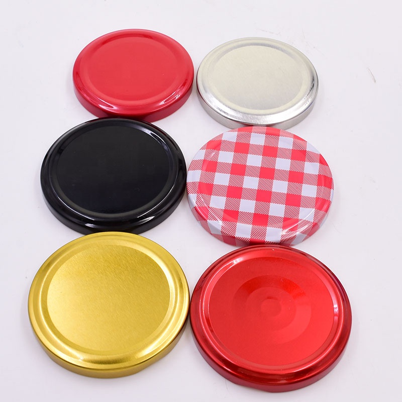 Recycled 75ml 100ml 110ml 150ml clear glass jar with screw top lid decorative mason jars food packaging bottles with black lids