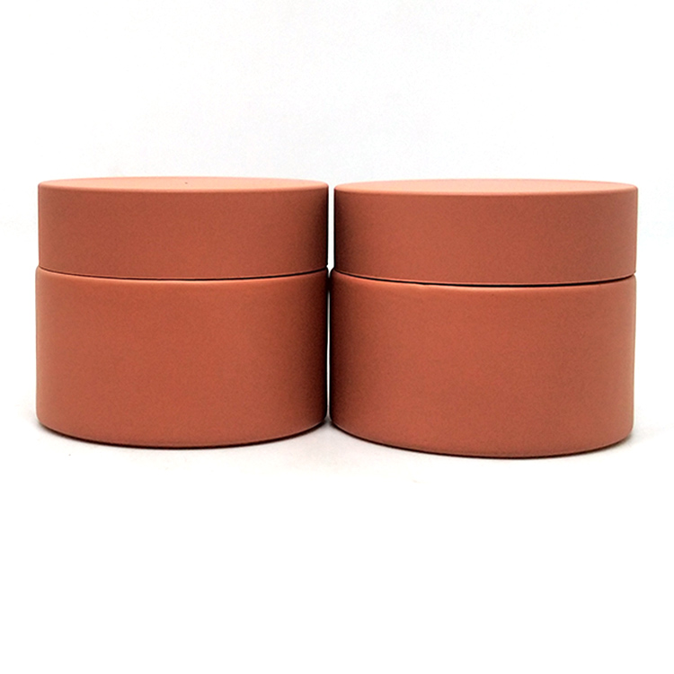 Recycled Frosted Custom Color Matte 5g 10g 15g 50g 2oz Cream Glass Jar With Custom Color Lid