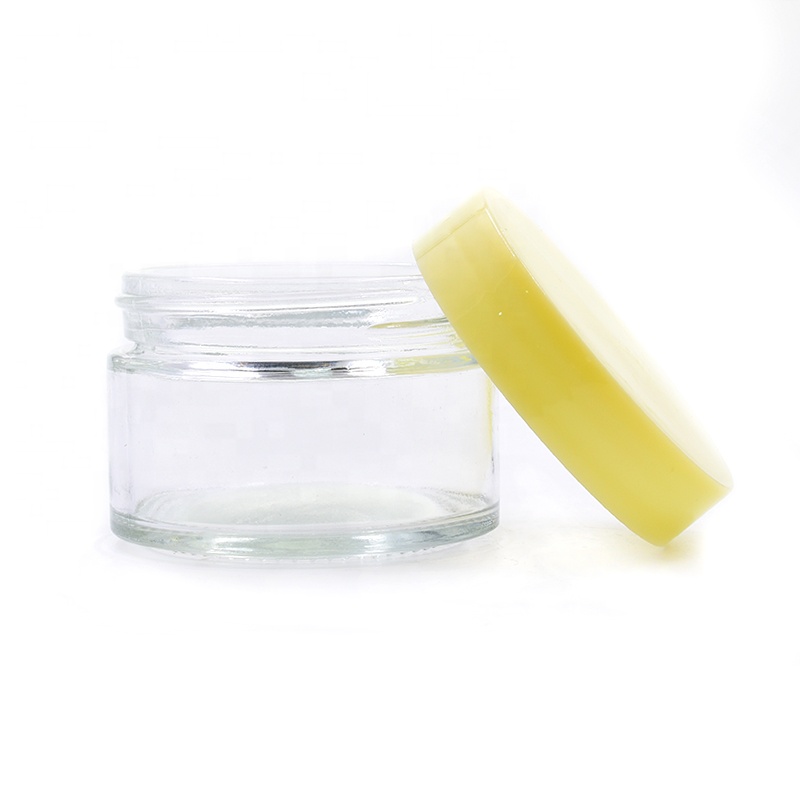 Recycled Good Quality Wholesale cheap Different Size Clear Round Storage Glass Jar 100ml 3oz wide mouth mason glass jars bottles