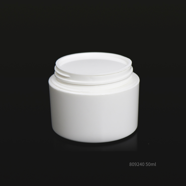 Recycled PLA material biodegradable 50ml cosmetic face cream jars with bamboo lid