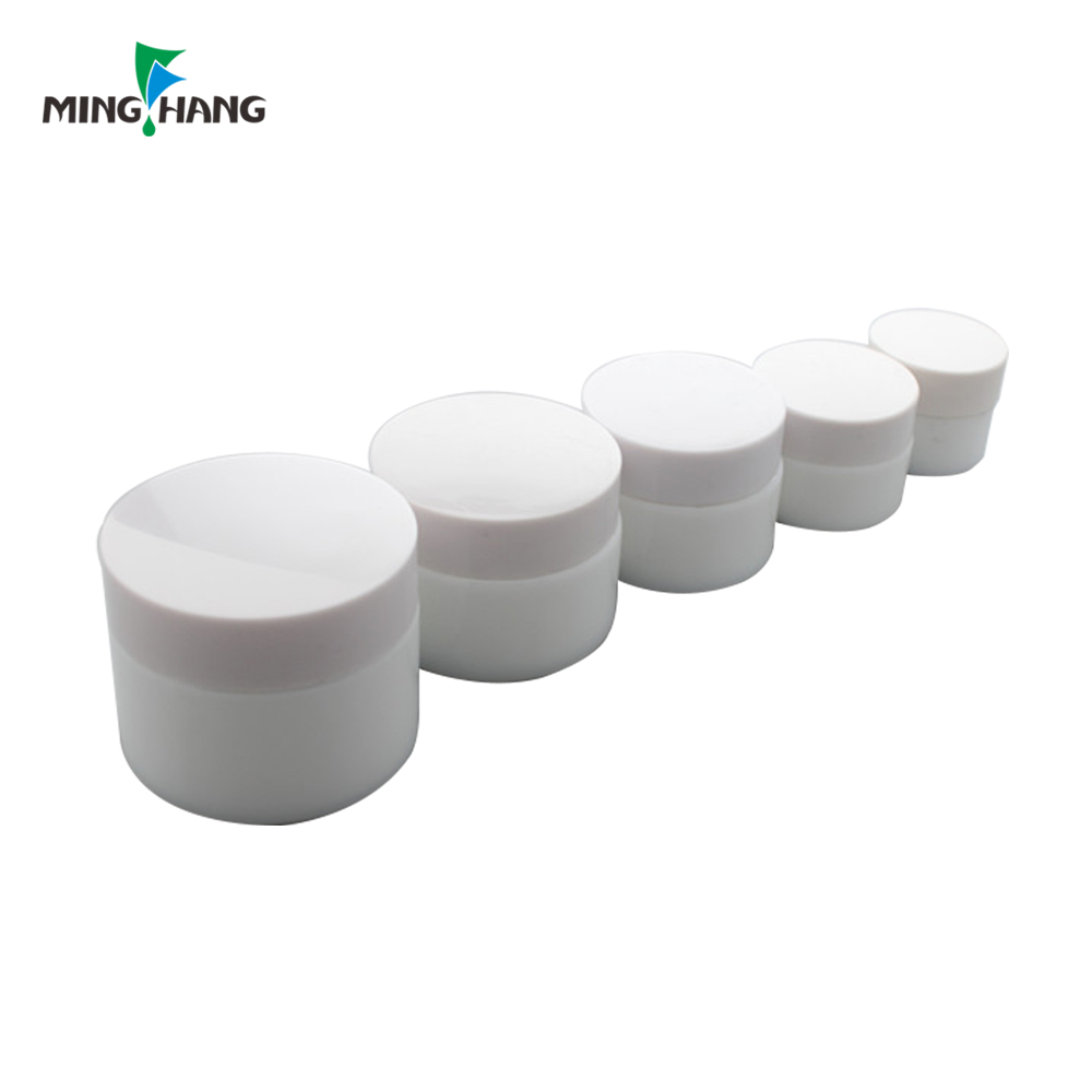 Recycled White Glass Cosmetic Jar High Quality 5ml 15ml 20ml 30ml 50ml glass Skin Care Cream