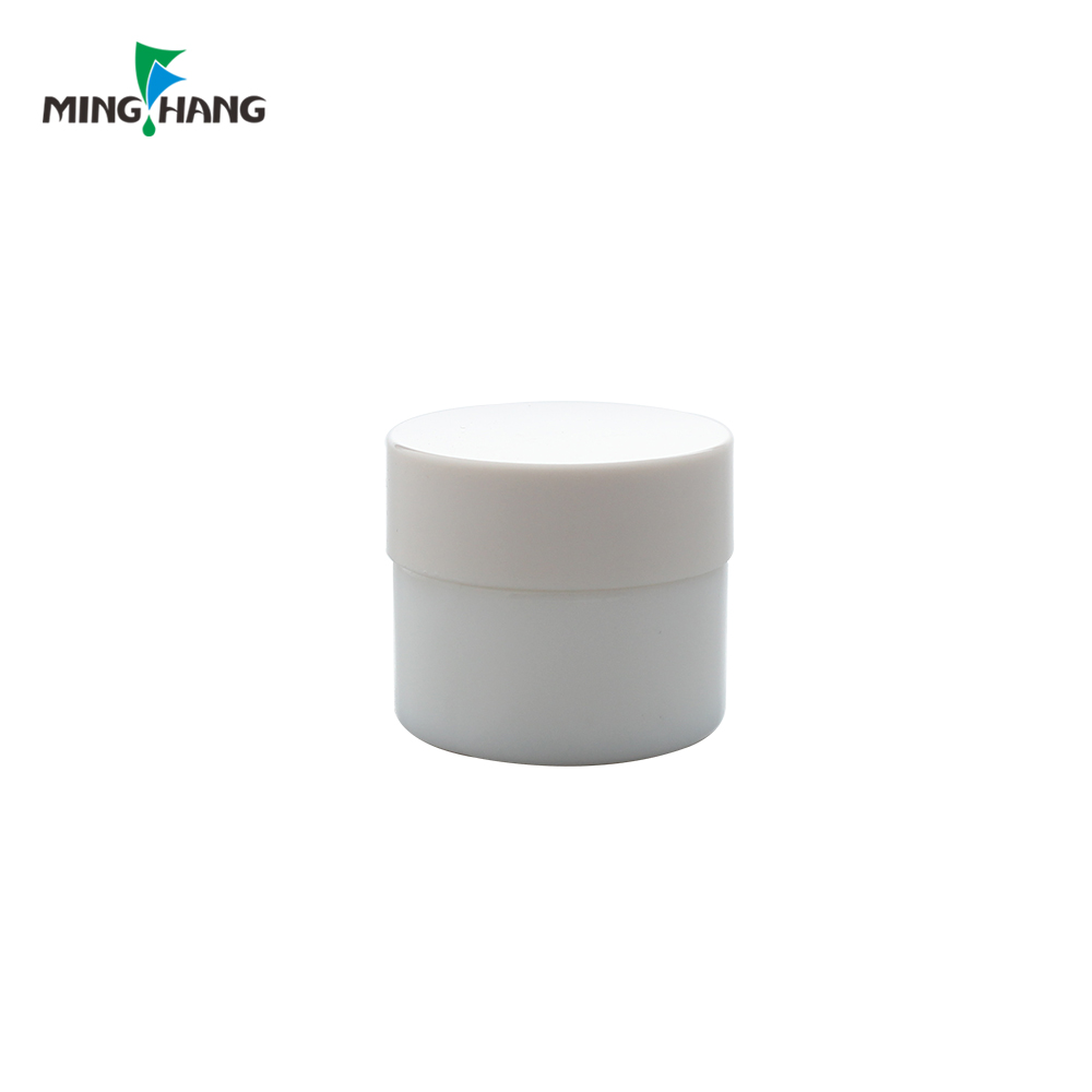 Recycled White Glass Cosmetic Jar High Quality 5ml 15ml 20ml 30ml 50ml glass Skin Care Cream