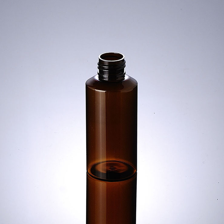 Recycled pet cosmetic bottle plastic amber 100ml spray