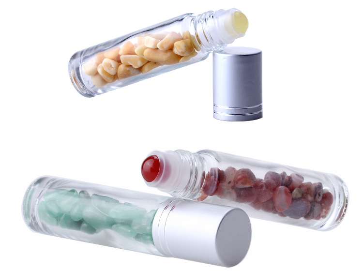 Red Orange Yellow Green Cyan Blue Purple Pink 10ml Perfume Glass Roll On Bottle