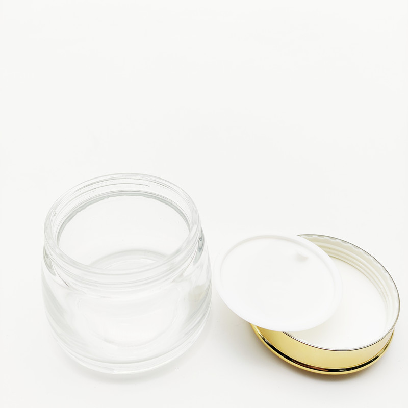 Red Yellow Black Frosted 120ml Glass Cosmetic Jars Luxury Dark 4oz 120g Glass Jar With Logo Printing for Cbd Hemp Cream