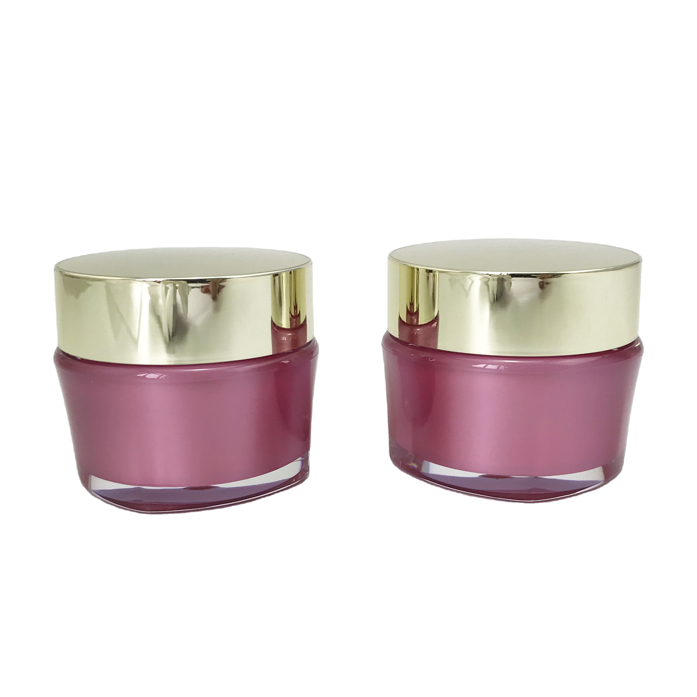 Red color wholesale customized 30g 50g day and night cream plastic cosmetic jars