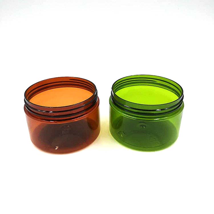 Red food grade  PET jar Green  empty plastic jar candy container