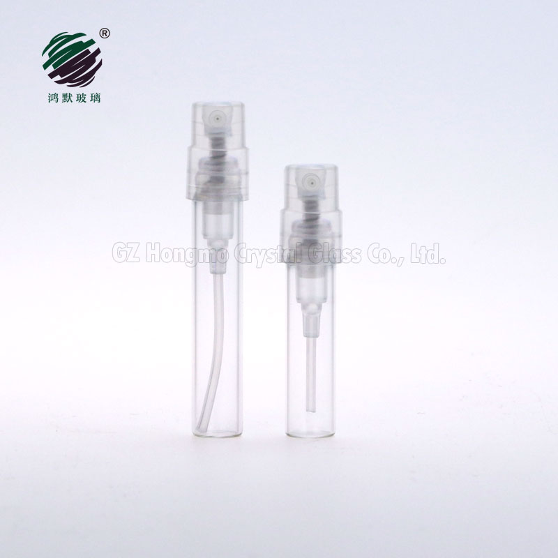 Refillable 1ml 1.5ml 2ml 3ml perfume tester vials sample glass perfume spray bottle