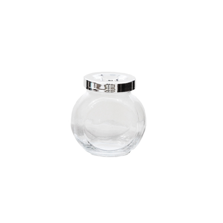 Refillable 50ML 100ML 180ML 280ML 380ML 480ML Clear Storage Candy Tilt Glass Jar