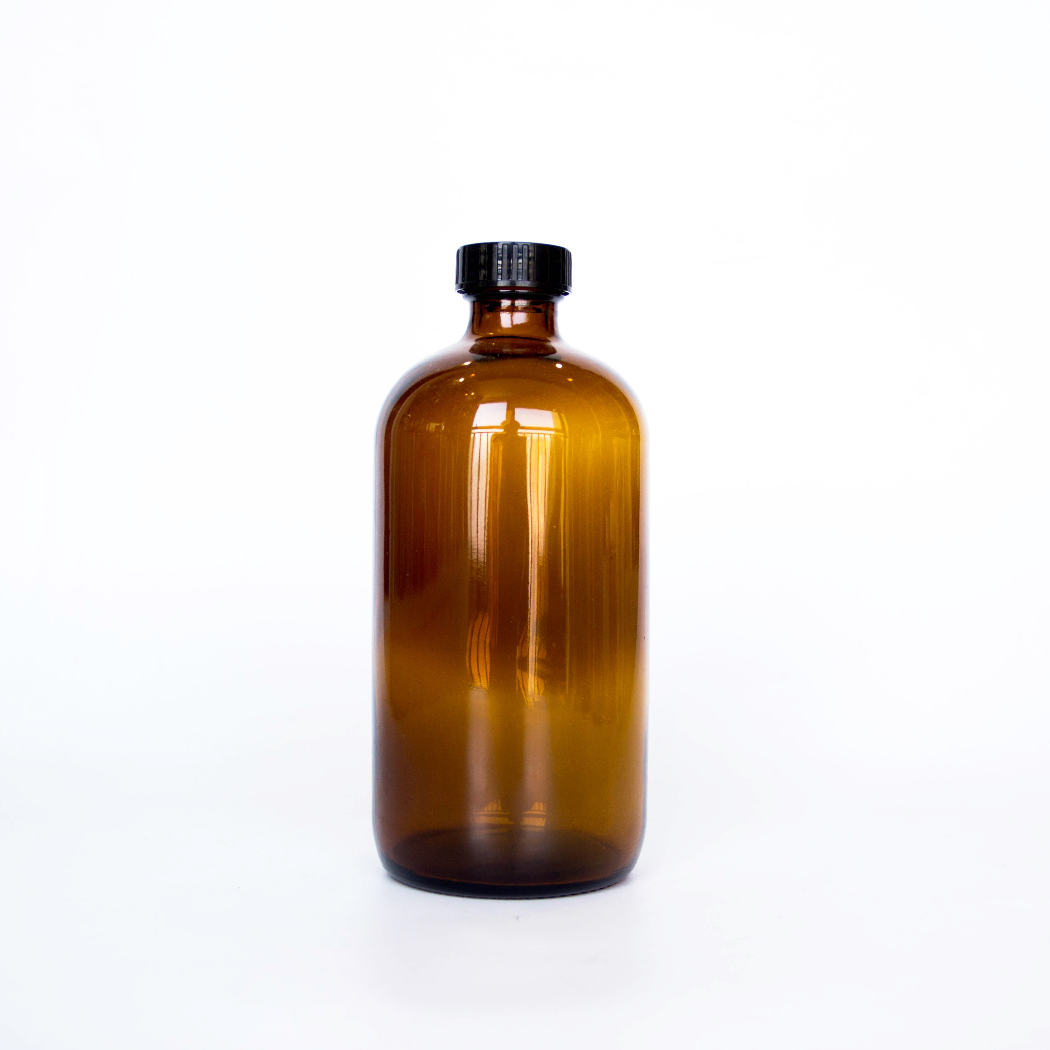 Refillable 8oz 16oz 32oz Essential Massage Oil Glass Shampoo Round Glass Bottle Lotion Bottles With Pump Best Packaging