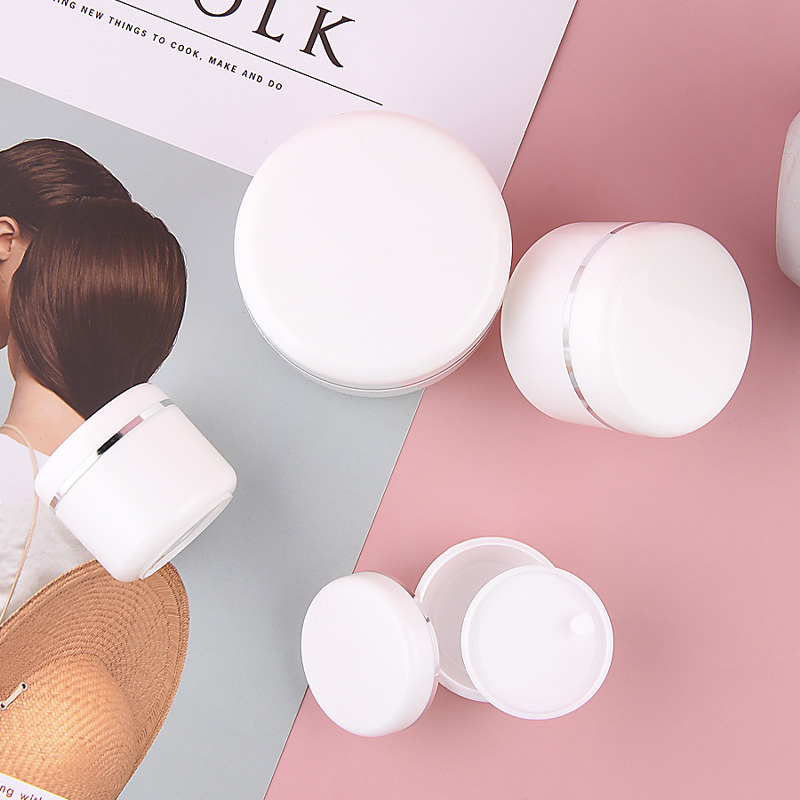 Refillable Bottles Plastic Empty cream Container Storage Makeup Jar Sample Pot