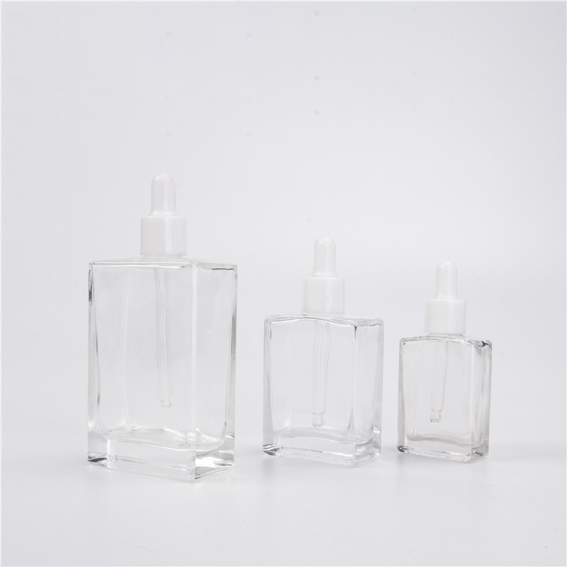Refillable Eye Dropper Vials 50ml 100ml Cosmetic Bottle Essential Oil Container With Pipette