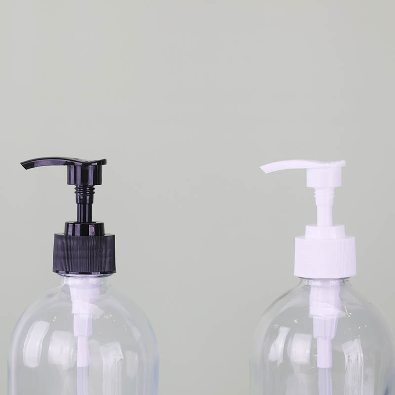 Refillable Glass Pump Bottles 16 oz 8 oz Black Glass Boston Bottles with Pumps for Essential Oils, Bath, Shampoo, Lotion