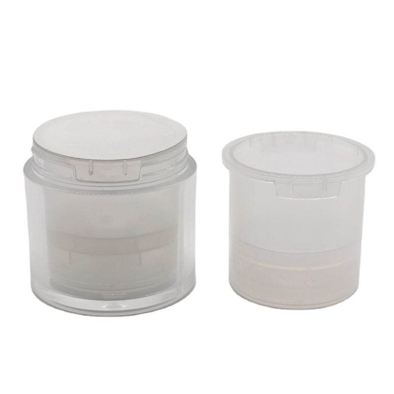 Refillable Inner Cup Airless Pump Acrylic Luxury Cosmetic Refill Face Cream Jar